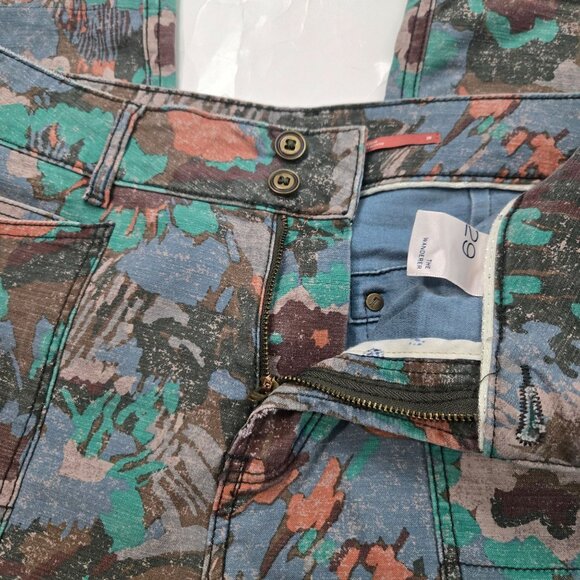 Anthropologie Pilcro Size 29 The Wanderer Utility Artsy Printed Pants Women's - Picture 7 of 14